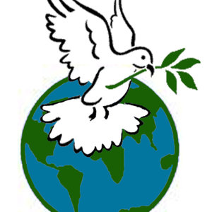 dove over the world graphic